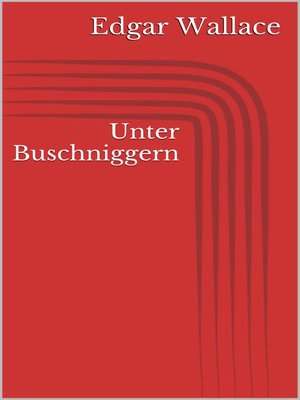 cover image of Unter Buschniggern